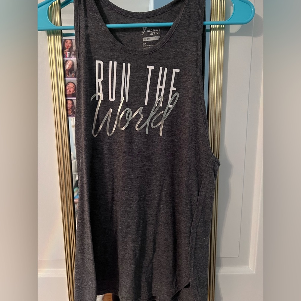Gray Workout Tank Top